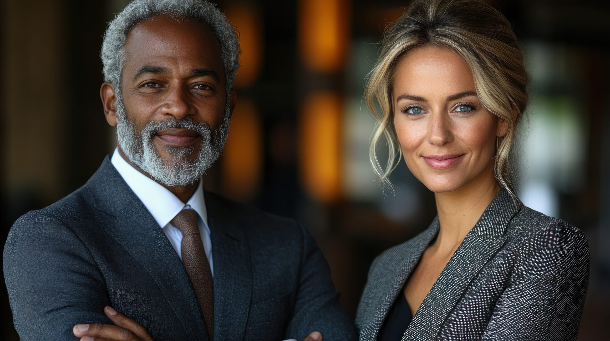 Board and leadership professionals in strategic discussion